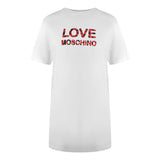 Love Moschino Jg7412Pp0Nl50100 White T-Shirt Womens - Style Centre Wholesale