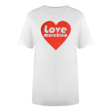 Love Moschino Jg7405Pp0Nl50100 White T-Shirt Womens - Style Centre Wholesale