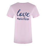 Love Moschino Jg7414Pp0Nl50600 Pink T-Shirt Womens - Style Centre Wholesale