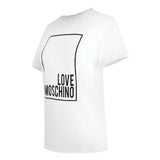 Love Moschino Jg7406Pp0Nl50100 White T-Shirt Womens - Style Centre Wholesale