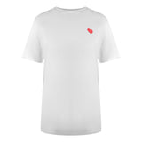Love Moschino Heart Logo White T-Shirt - Nova Clothing