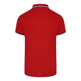 Aquascutum Active Active Cotton Stripes Polo Dry Fit Red Aa_Core_Po002_13 Red Polo Shirt Mens