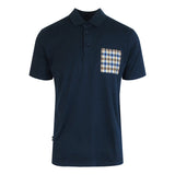 Aquascutum Active Beach Sailor Check Polo Navy Ab_Core_Po002_11 Mens