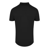 Aquascutum Active Beach Basic Sailor Polo Black Ab_Core_Po001_16 Black Polo Shirt Mens