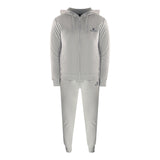 Aquascutum Aa_Ow04_St004Ogo Zf Hoodie Grayel St004 Grey Zip Hoodie And Track Pants Set Male