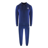 Aquascutum Aa_Ow04_St004Ogo Zf Hoodie Navy St004 Navy Blue Zip Hoodie And Track Pants Set Male