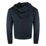 Emporio Armani Navy Blue Hooded Zip Up Hoodie
