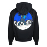 Off White Ombe015S23Fle0021069 Black Hoodies Male