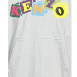 Kenzo Coloured Block Logo Grey Hoodie S