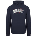 Plein Sport Large Racing Tiger Graphic Navy Blue Hoodie XL