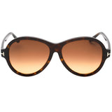 Tom Ford Gradient Brown Lens Dark Havana Brown Sunglasses One Size