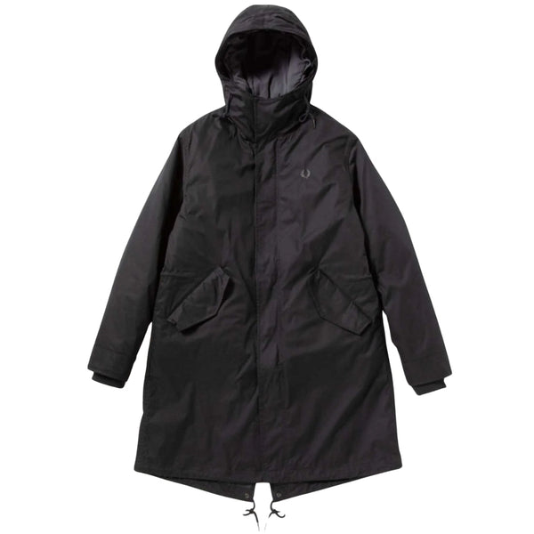 Perry Fred Perry J6504 184 Black 2 In 1 Zip In Liner Parka – Style