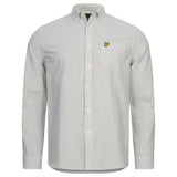 Lyle & Scott Long Sleeve Seersucker Strike White Shirt XS