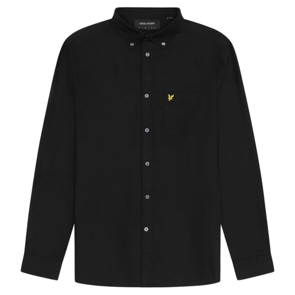 Lyle & Scott Black Long Sleeve Shirt L