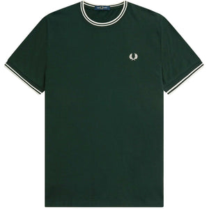 Fred Perry Twin Tipped Dark Green T-Shirt S