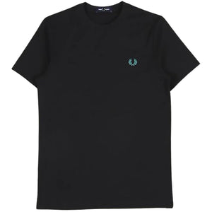 Fred Perry Rave Light Back Logo On Back Black T-Shirt S