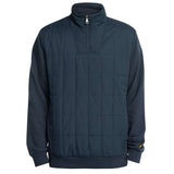 Lyle & Scott Hybrid Quilted Navy Blue Half-Zip Sweatshirt M