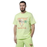 Casablanca Printed  T-Shirt Afro Cubism Tennis Club Pale Green Ms24 Jts 001 06 001 06 Green  T-Shirts Mens