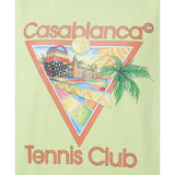Casablanca Printed  T-Shirt Afro Cubism Tennis Club Pale Green Ms24 Jts 001 06 001 06 Green  T-Shirts Mens