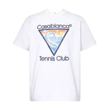 Casablanca Ms25Jts00117Ex White T Shirt Mens - Style Centre Wholesale