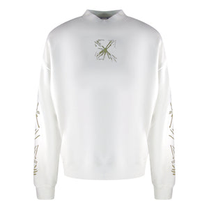 Off-White Splash Arrow Skate Fit White Sweatshirt S