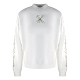 Off-White Splash Arrow Skate Fit White Sweatshirt S