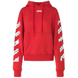 Off-White Airport Tape Diag Red Hoodie XS