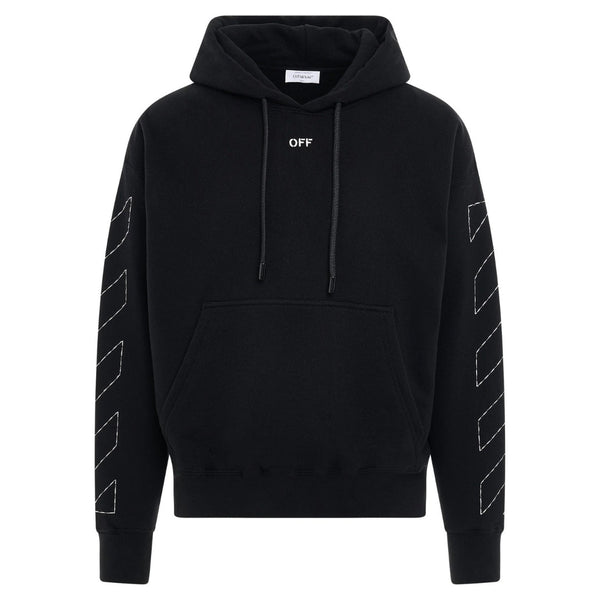 【Off White】STITCH DIAGS SKATE HOODIE★関税送料込み Off-White Wiz Patch Skate Hoodie | Black | FARFETCH