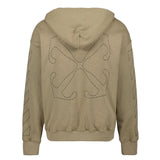 Off-White Off Stitch Skate Hoodie Beige XS