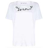 Off-White Left Hand Logo Regular Fit White T-Shirt XS
