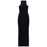Off-White Basic Ribbed Black Dress S