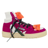 Off White Off Court 3 0 Fuchsia High Top Leather Sneakers Owia112F22Lea0010132