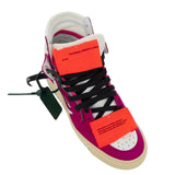 Off White Off Court 3 0 Fuchsia High Top Leather Sneakers Owia112F22Lea0010132