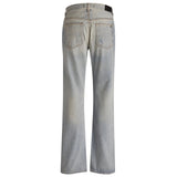 Amiri MA Bar Logo Straight Fit Stone indigo Blue Denim Jeans W31 L32 / 32L