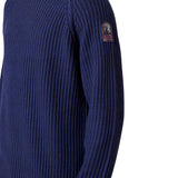 Parajumpers RIK PMKNRB03 241 Peacot Navy Blue Crewneck Sweater Mens L