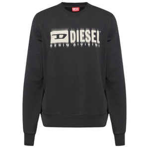 Diesel Blurred Logo Dark Grey Sweatshirt L