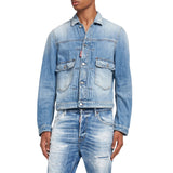 Dsquared2 Heritage Boxy Denim Jacket Navy Blue W32