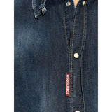 Dsquared2 Dark Wash Tab Shirt Navy Blue W30