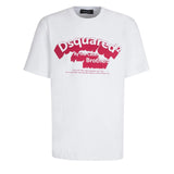 Dsquared2 Flocked Logo T-Shirt White M