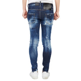 Dsquared2 Super Twinky Jean Blue Paint Splatter Jeans W34
