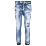 Dsquared2 Cool Guy Cropped Blue Denim Pants W30