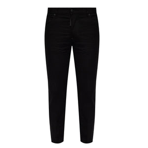 Dsquared2 Black Bull Badge Black Denim Pants W28