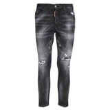 Dsquared2 Skater Jean Reinforced Ripped Black Jeans W34 / 32L
