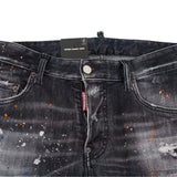 Dsquared2 Super Twinky Jean Black Ripped Denim Pants W38