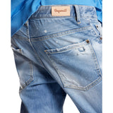 Dsquared2 Skater Jean Destroyed Look Denim Blue Jeans W28