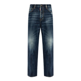 Dsquared2 Be Cool Be Nice Wash Loose Jeans Navy Blue W26