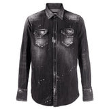Dsquared2 S74Dm0628 S30826 Classic Western Shirt 900 Black Shirt Mens