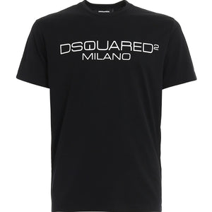 Dsquared2 Cool Fit Milano Logo Black T-Shirt XS
