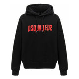 Dsquared2 Printed Hoodie Black M