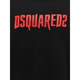 Dsquared2 Printed Hoodie Black M